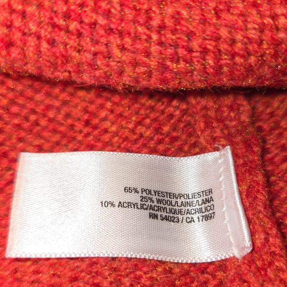 Old Navy Gray Red Medium Women's Sweater Misses Size 8 10 M - Picture 3 of 5